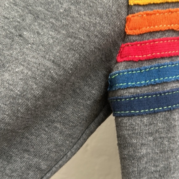 Aviator Nation 5-Stripe Hoodie Heather Grey Sz XS Womens - Picture 7 of 7